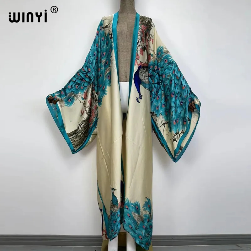 WINYI Summer Classic peacock p - Kaftan Women Boho 리뷰 및 가격