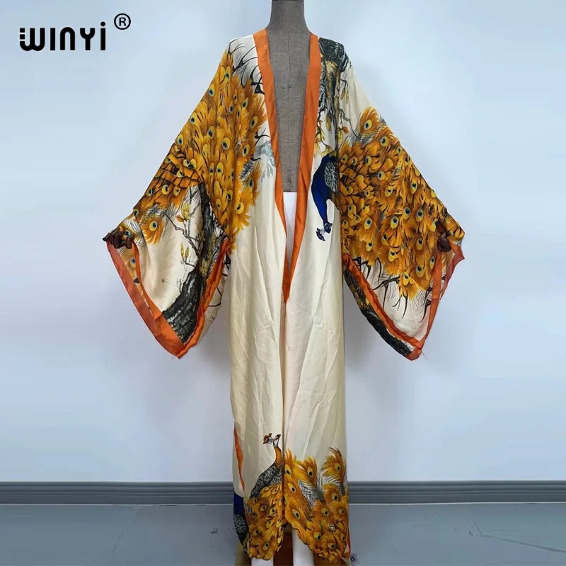 WINYI Summer Classic peacock p - Kaftan Women Boho 리뷰 및 가격