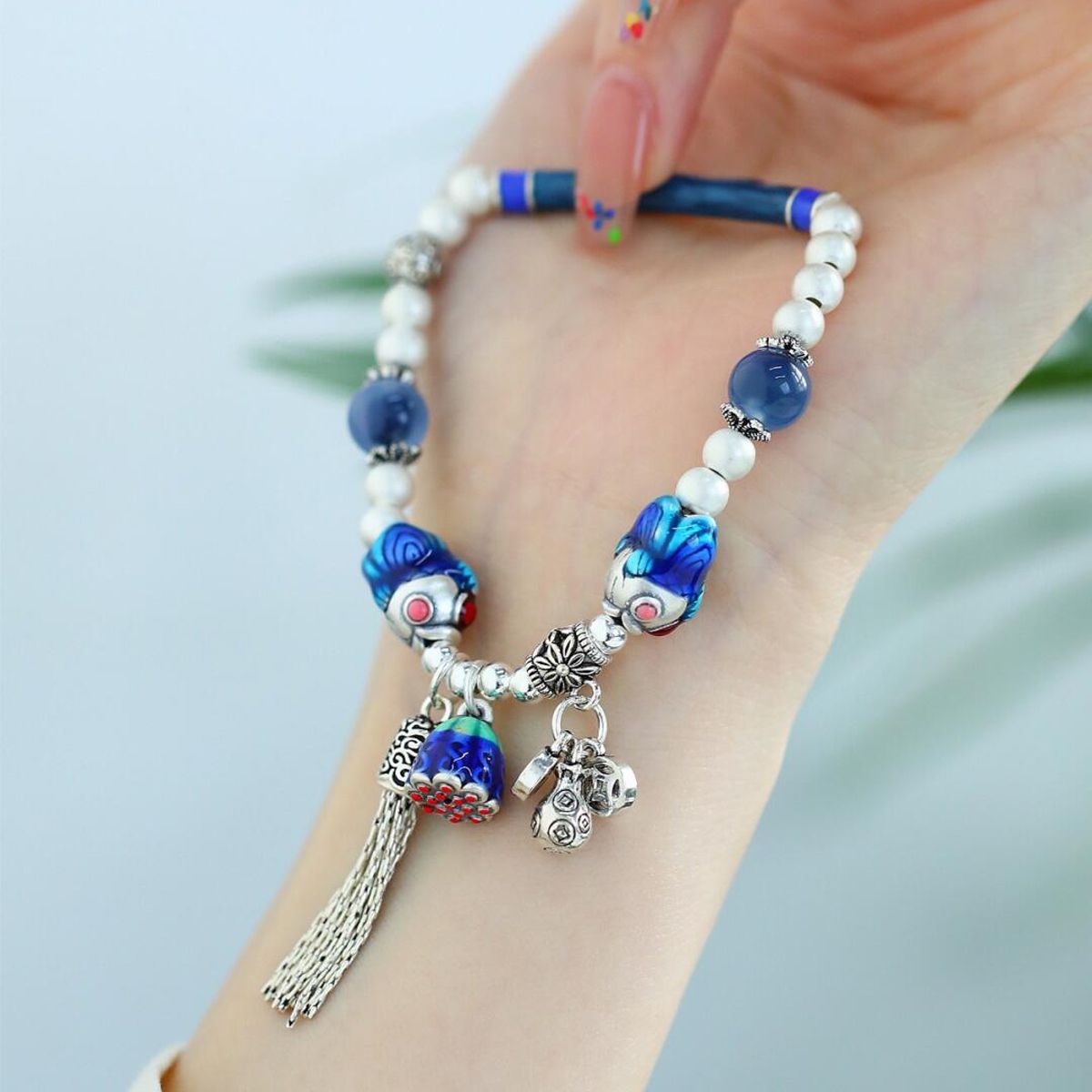 Sterling Silver Twin Fish Lotu - Ethnic Contemporary Fashion 리뷰 및 가격