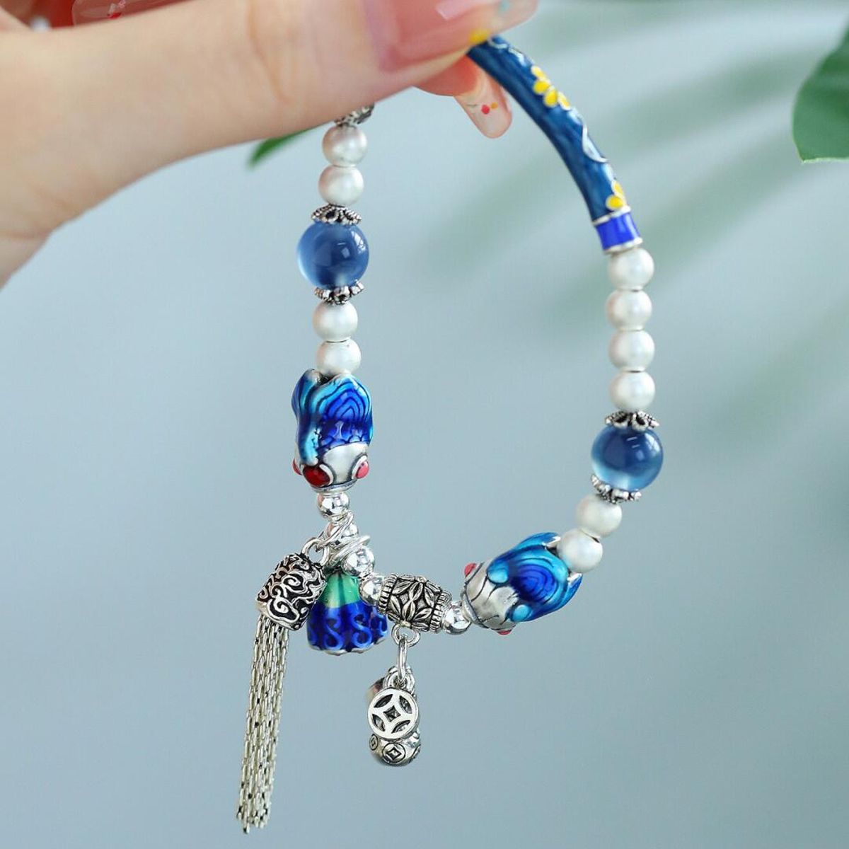 Sterling Silver Twin Fish Lotu - Ethnic Contemporary Fashion 리뷰 및 가격