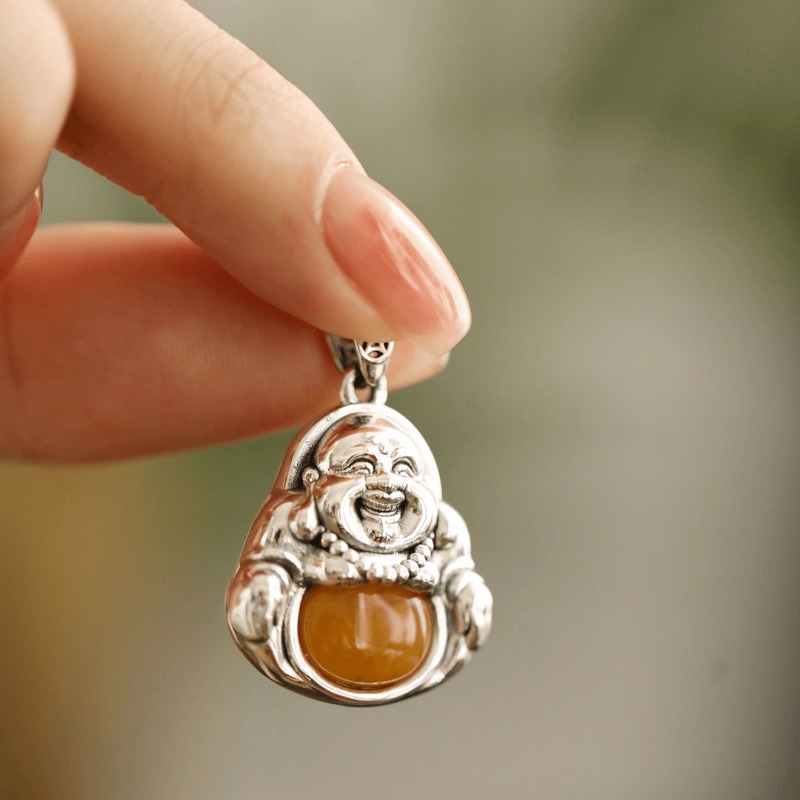 Oxidized Ethnic Buddha Pendant - Ethnic Contemporary Fashion 리뷰 및 가격