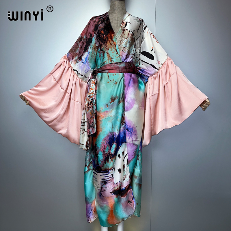 WINYI Summer Kimono party dres - Kaftan Women Boho 리뷰 및 가격
