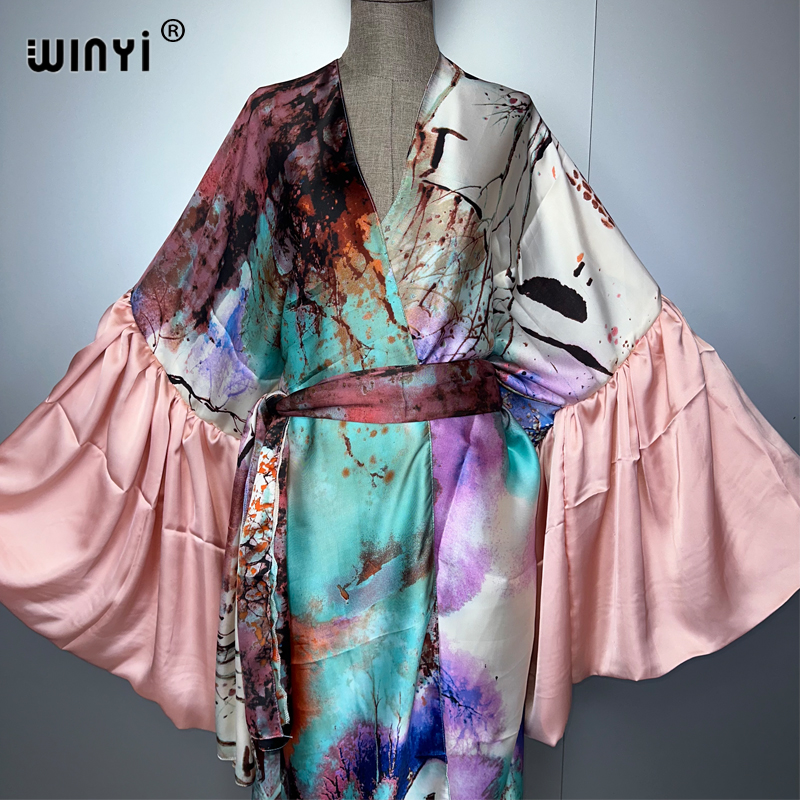 WINYI Summer Kimono party dres - Kaftan Women Boho 리뷰 및 가격