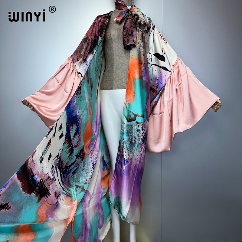 WINYI Summer Kimono party dres - Kaftan Women Boho 리뷰 및 가격