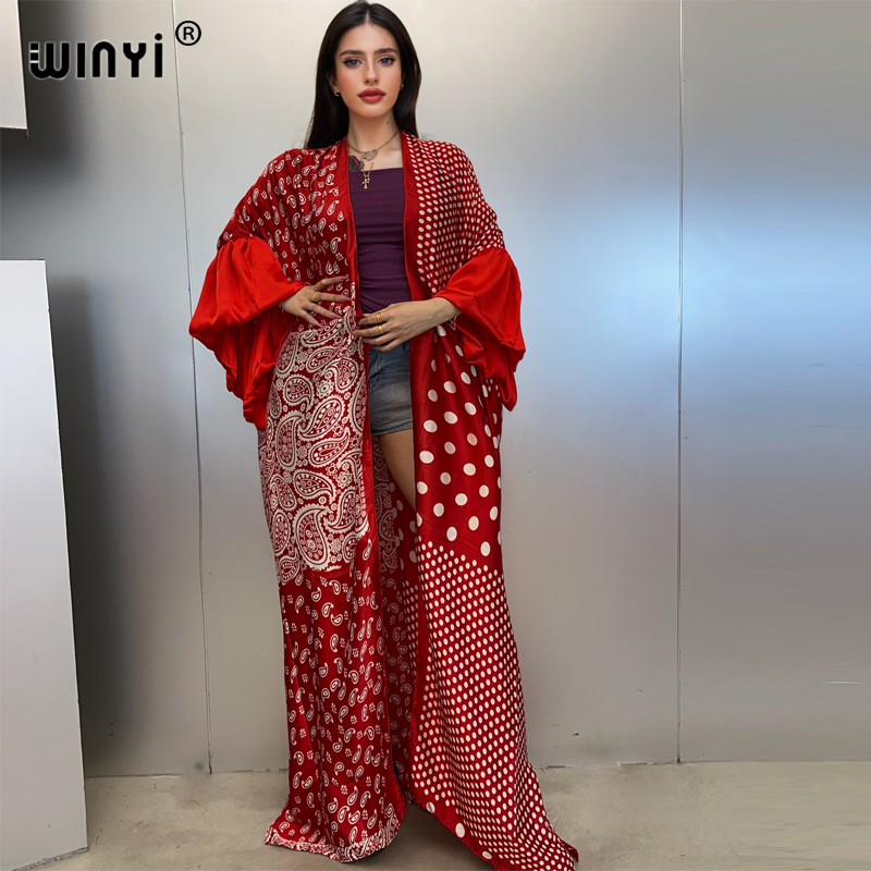 WINYI Summer Kimono party dres - Kaftan Women Boho 리뷰 및 가격