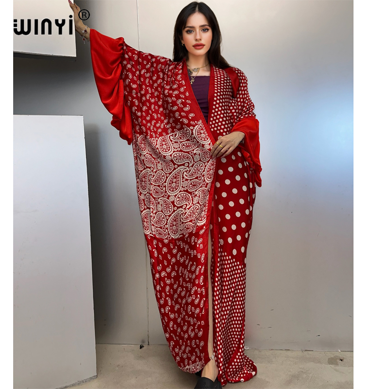 WINYI Summer Kimono party dres - Kaftan Women Boho 리뷰 및 가격