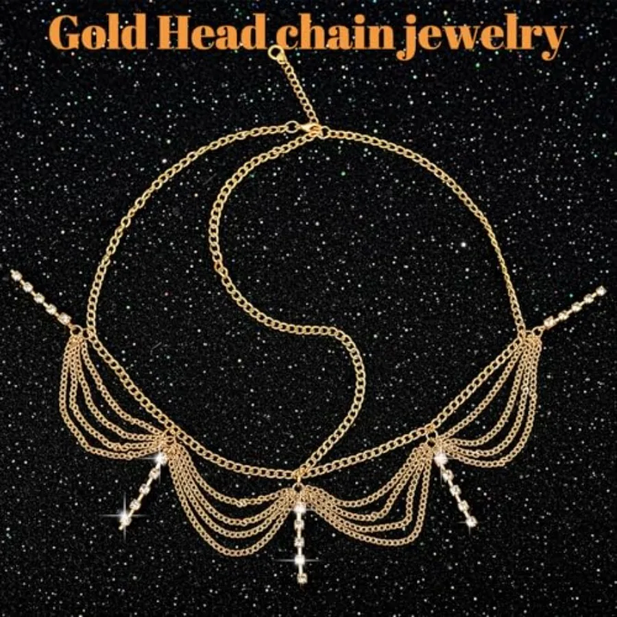 Xindojuz Gold Headpiece, Boho  - Ethnic Fashion Jewellery 리뷰 및 가격
