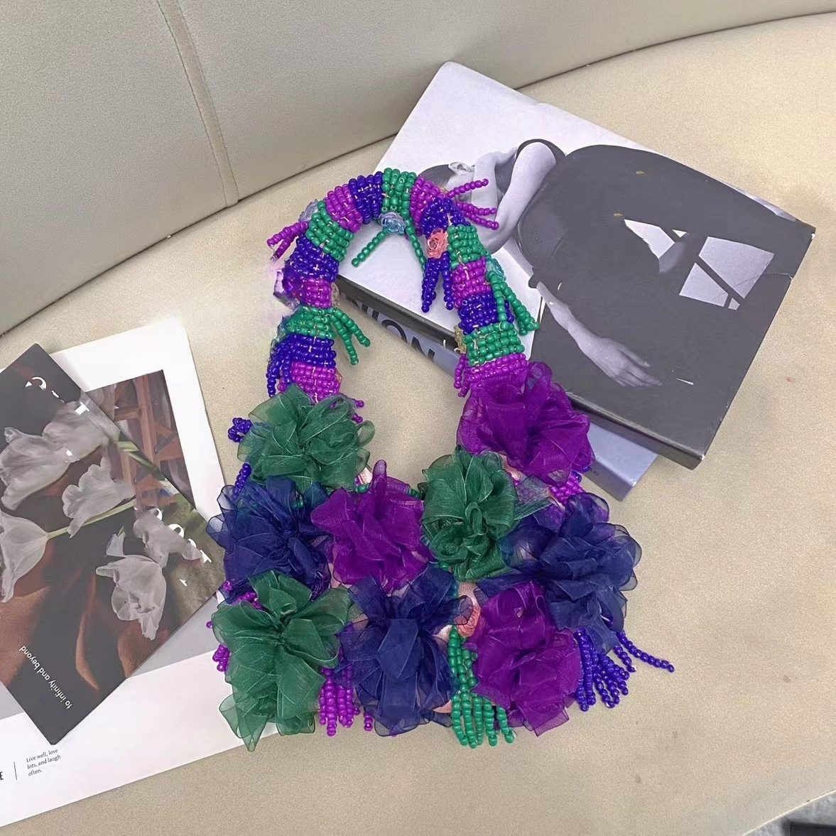 Purple fashion retro flower be - Ethnic Fashion Designer 리뷰 및 가격