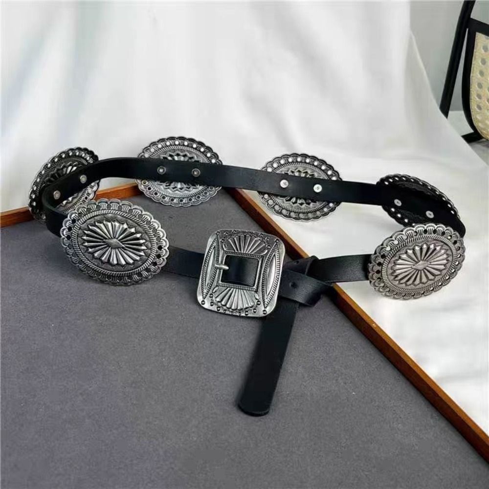Fashion Y2K Metal Carved Belts - Y2K Ethnic Fashion 리뷰 및 가격