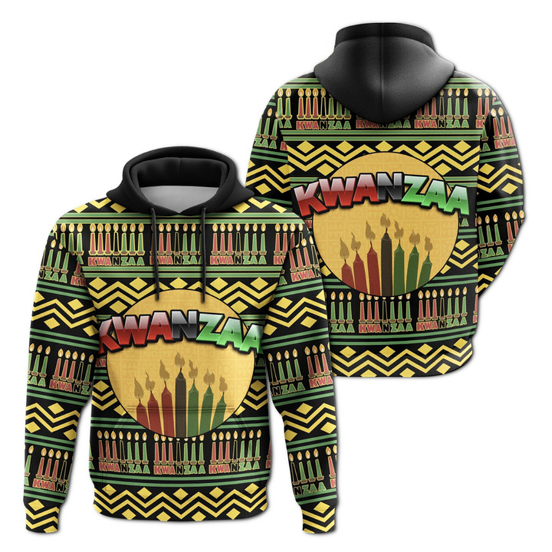 African Kwanzaa Hoodies 3D Pri - Y2K Ethnic Fashion 리뷰 및 가격