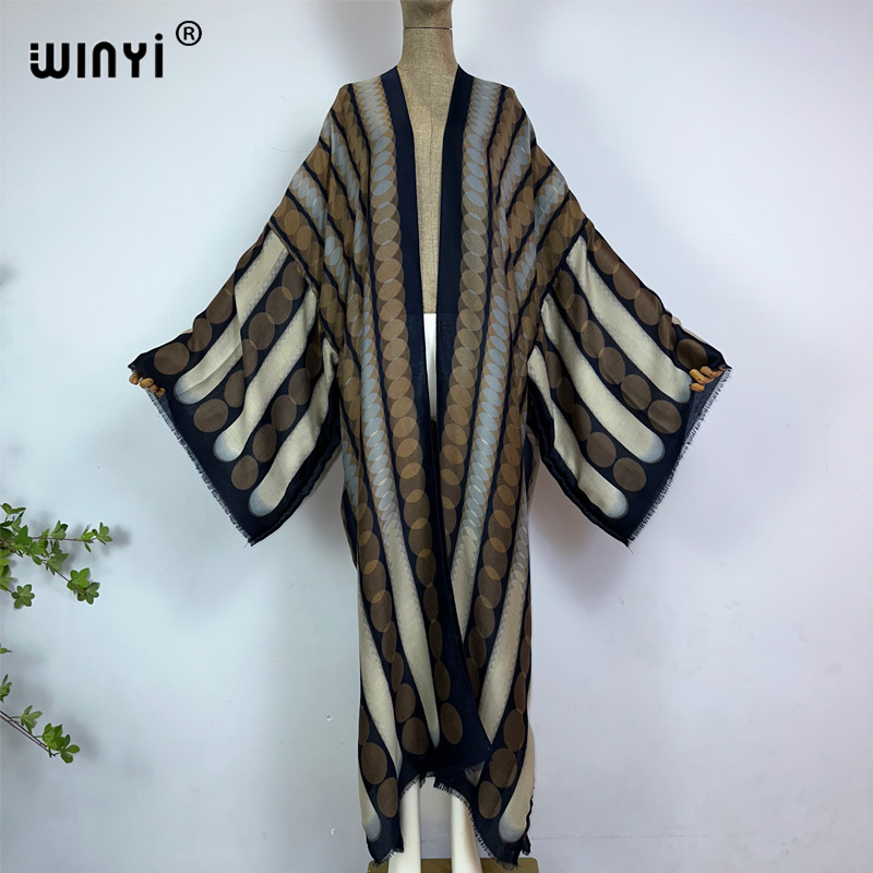 WINYI kimono summer geometric  - Kaftan Women Boho 리뷰 및 가격