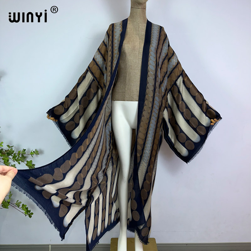 WINYI kimono summer geometric  - Kaftan Women Boho 리뷰 및 가격