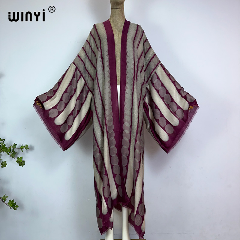 WINYI kimono summer geometric  - Kaftan Women Boho 리뷰 및 가격