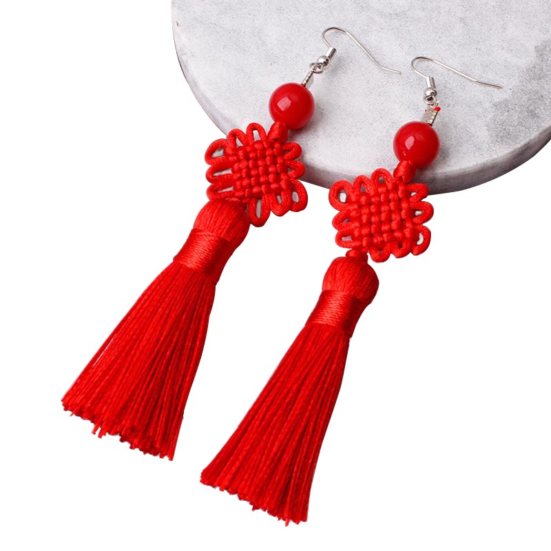 Colorful Thread Braided Chines - Y2K Ethnic Fashion 리뷰 및 가격
