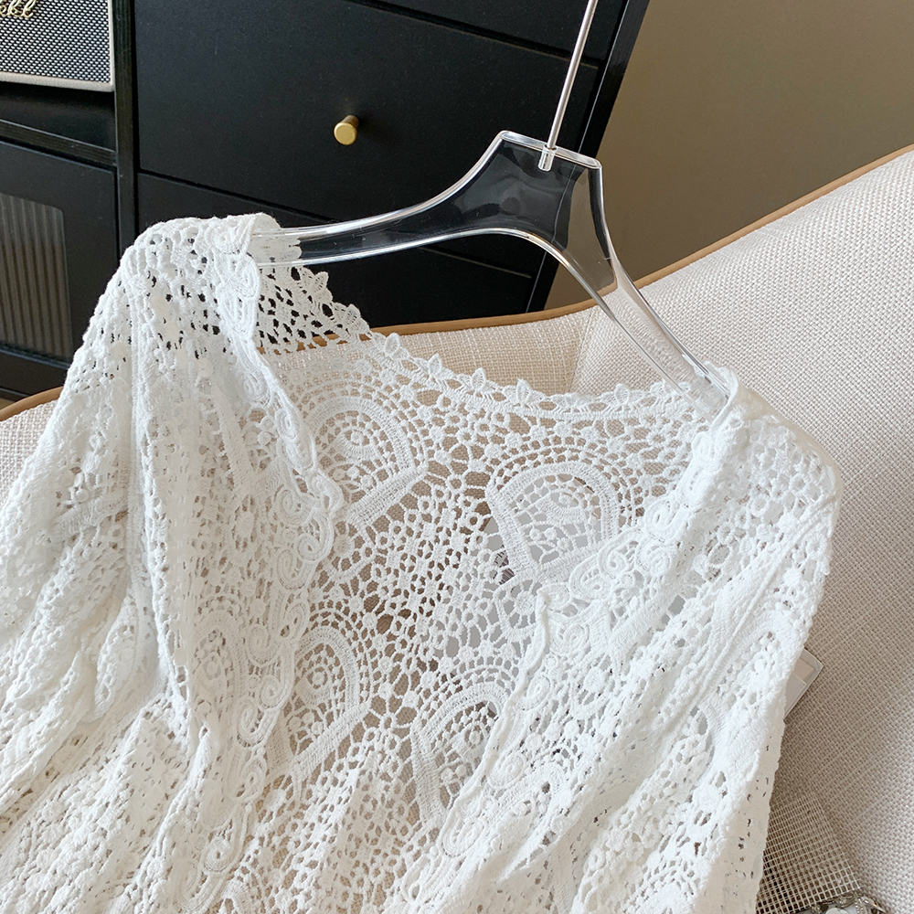 Sheer Crochet Cardigan Open Fr - Kaftan Women Boho 리뷰 및 가격