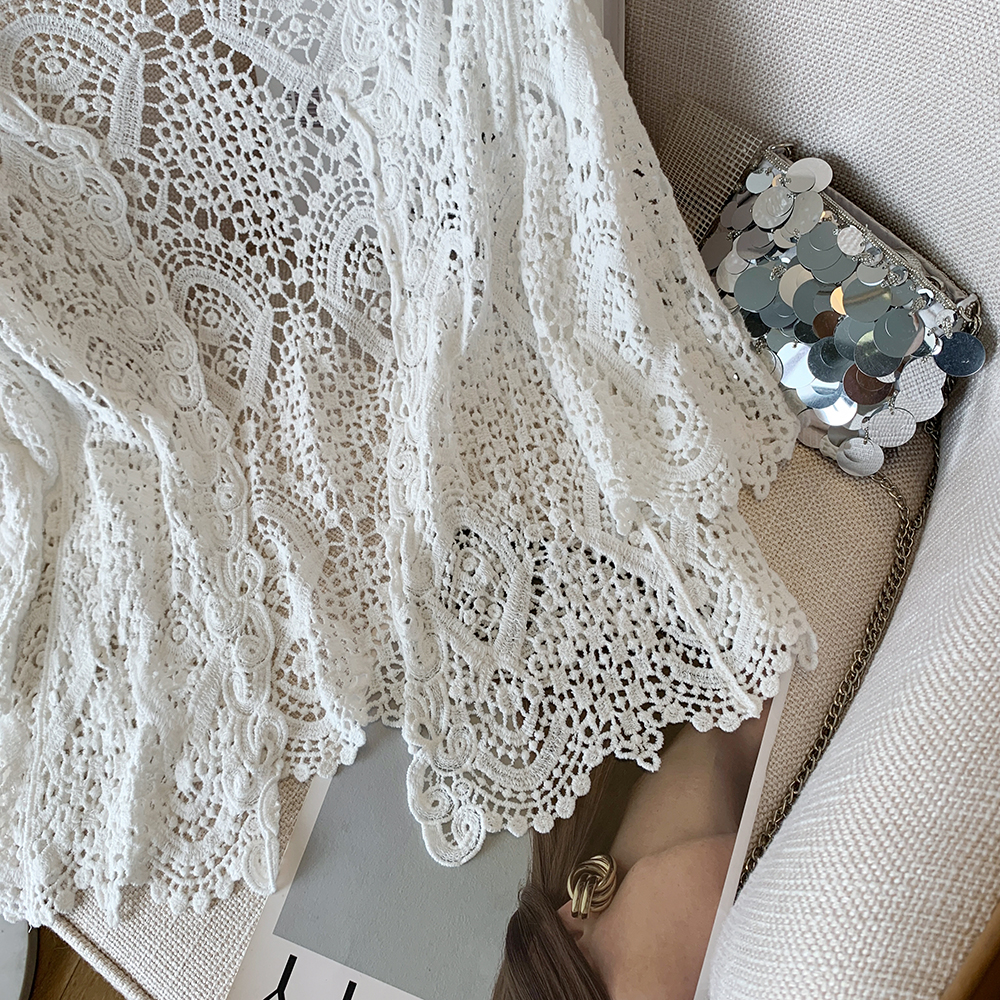 Sheer Crochet Cardigan Open Fr - Kaftan Women Boho 리뷰 및 가격
