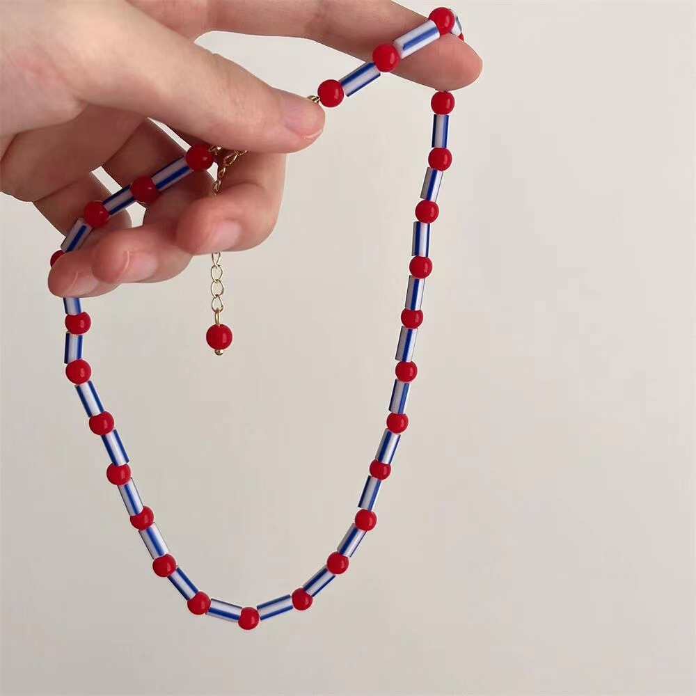 Fashion Colorful Beaded Neckla - Y2K Ethnic Fashion 리뷰 및 가격