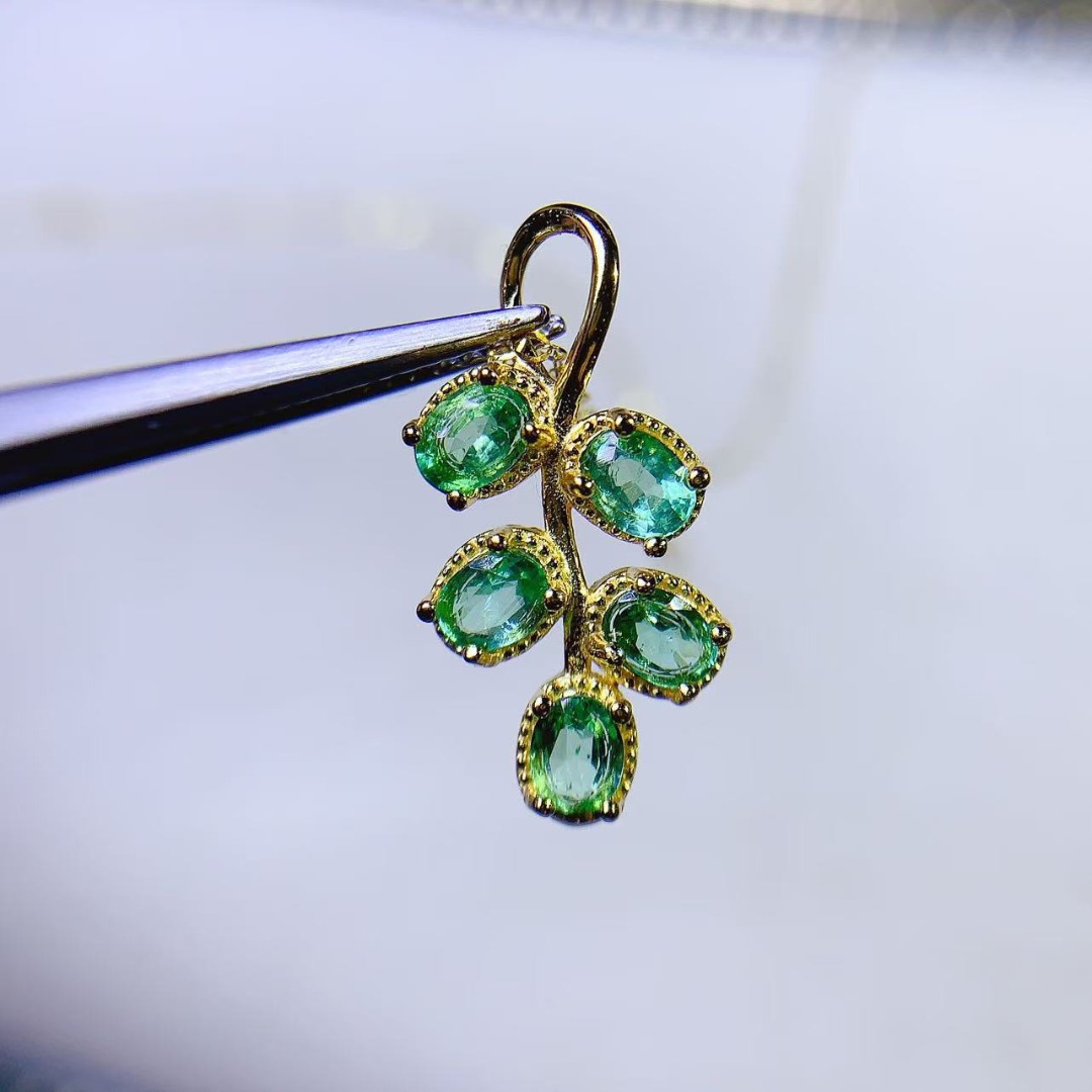 Opulent Genuine Emerald S925 S - Ethnic Fashion Designer 리뷰 및 가격