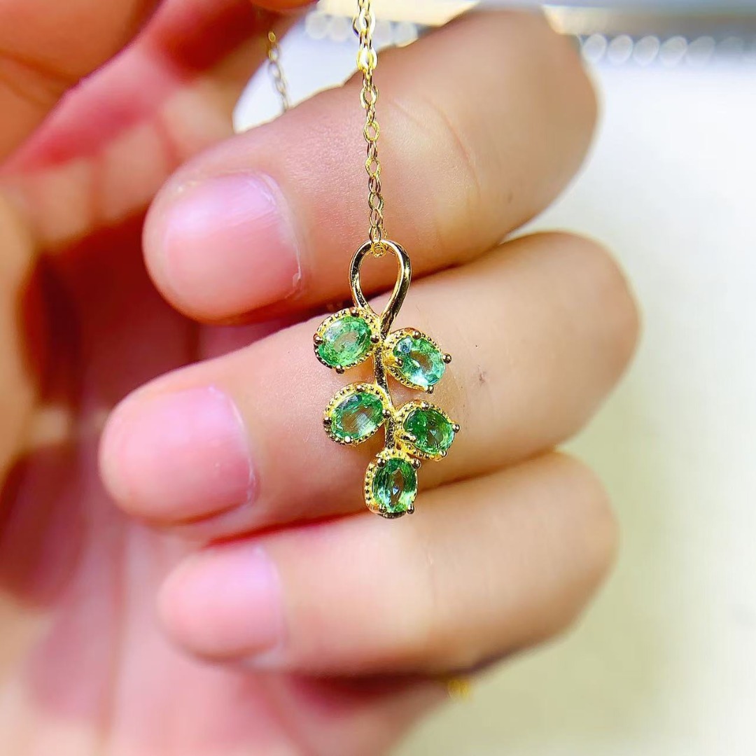 Opulent Genuine Emerald S925 S - Ethnic Fashion Designer 리뷰 및 가격