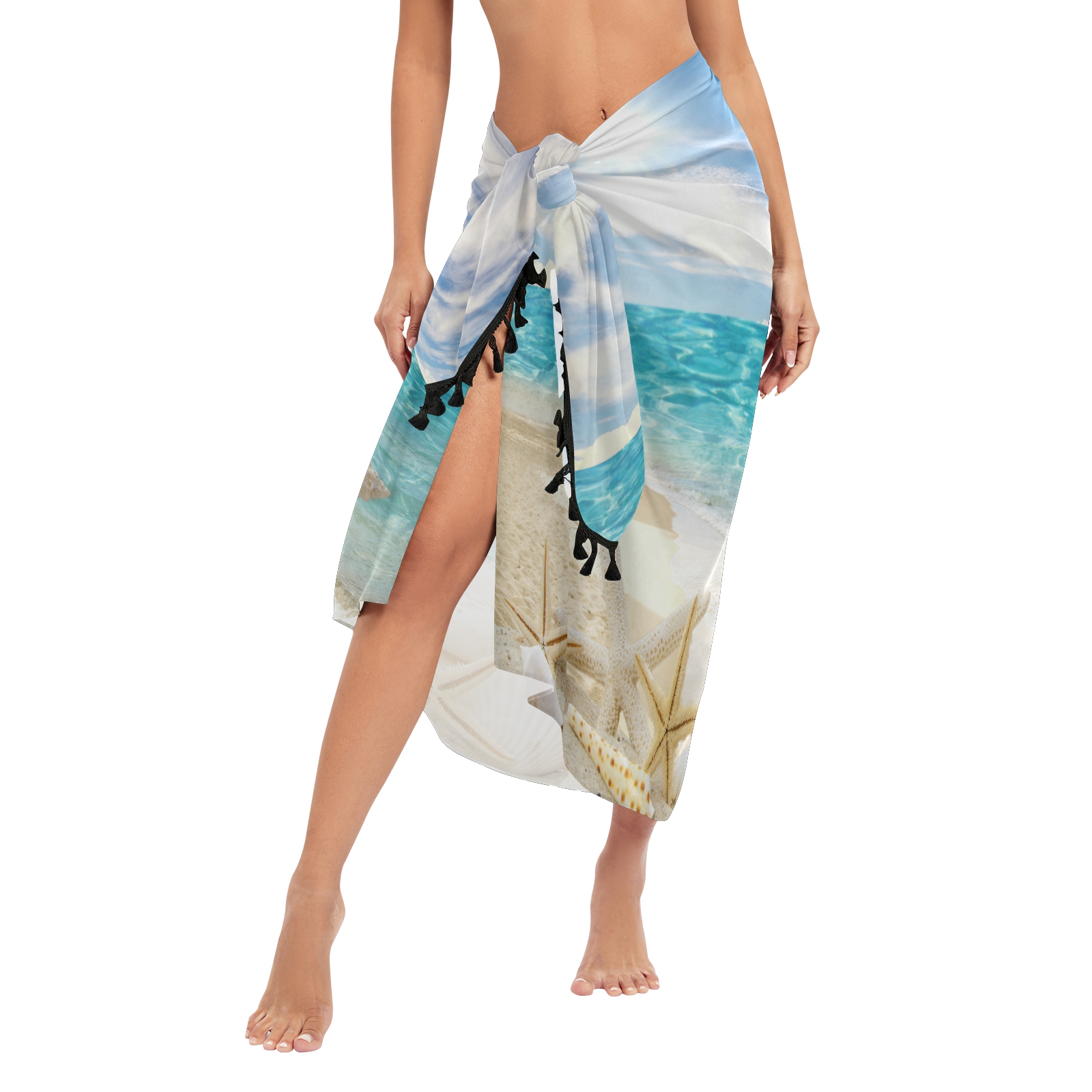 Sexy Women Chiffon Swimwear Pa - Kaftan Women Boho 리뷰 및 가격