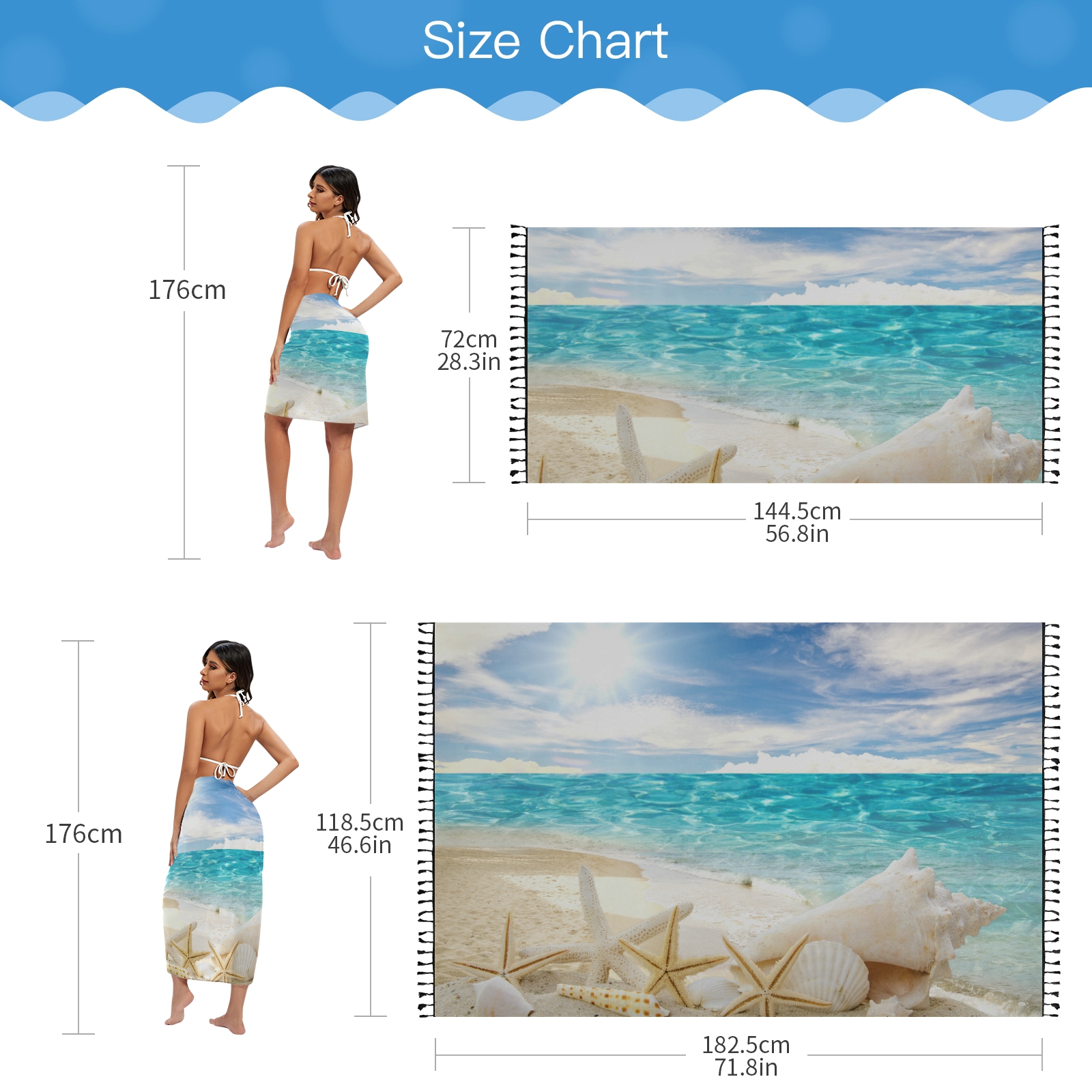 Sexy Women Chiffon Swimwear Pa - Kaftan Women Boho 리뷰 및 가격