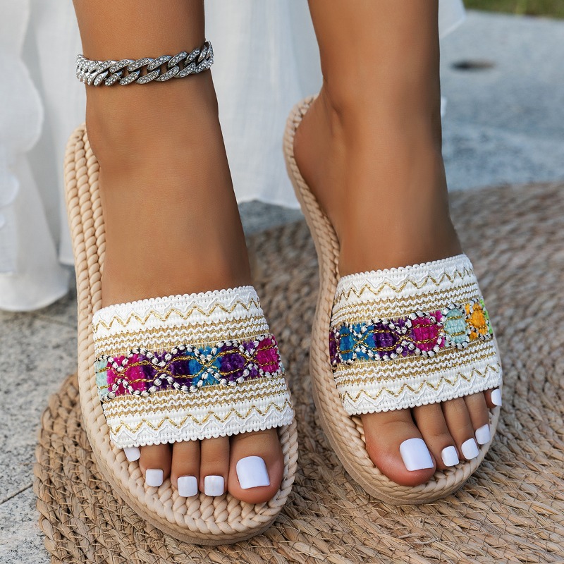 Women Slippers Outdoor Flat De - Ethnic Fashion Designer 리뷰 및 가격