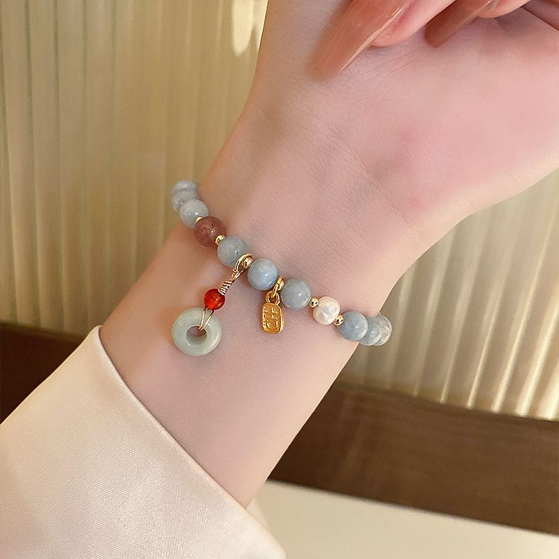 Lucky Cat Charm Blue Safety Lo - Ethnic Contemporary Fashion 리뷰 및 가격