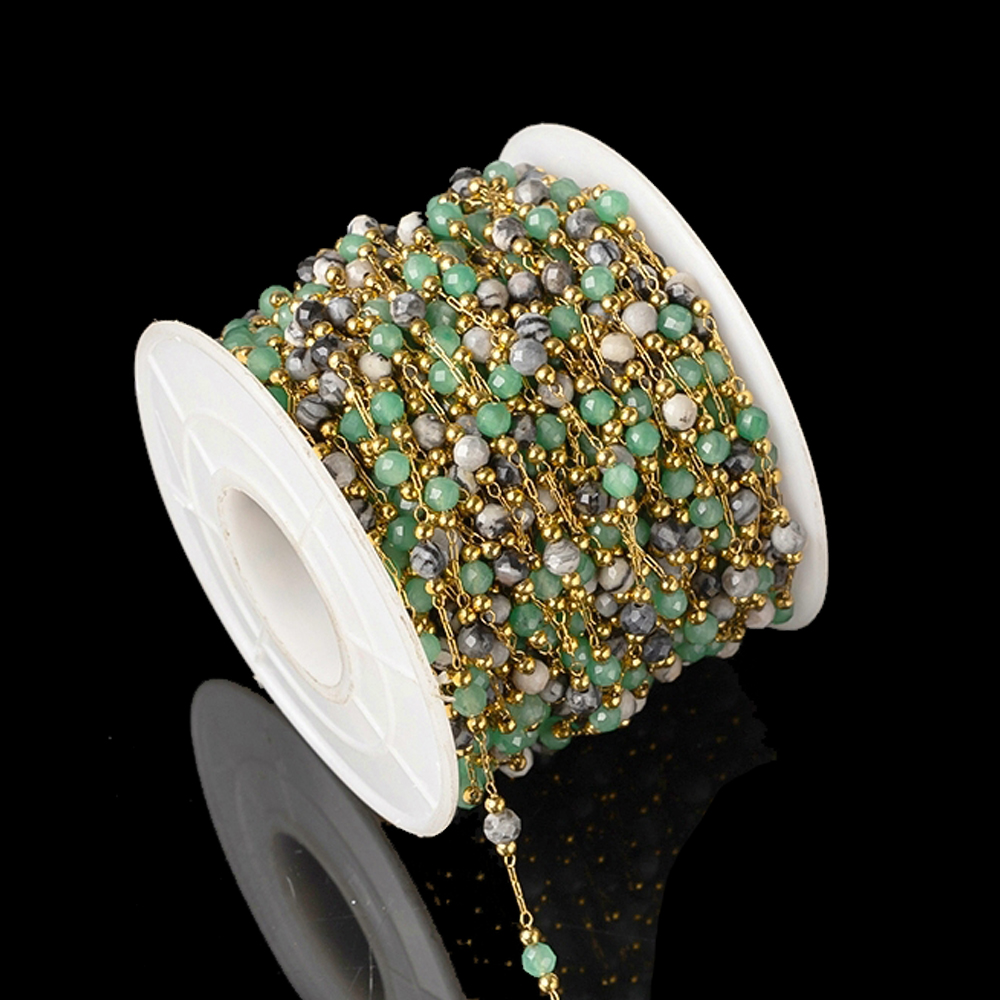 1Meter Elegant Mix Round Stone - Ethnic Fashion Jewellery 리뷰 및 가격
