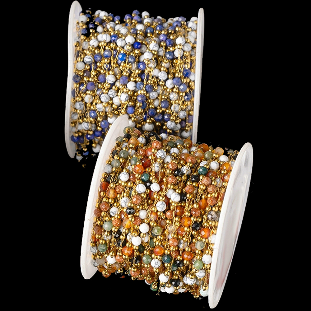 1Meter Elegant Mix Round Stone - Ethnic Fashion Jewellery 리뷰 및 가격