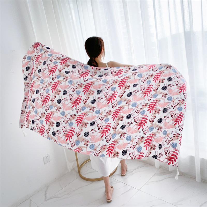 90x185cm Cotton Linen Print Su - Kaftan Women Boho 리뷰 및 가격