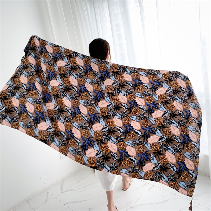 90x185cm Cotton Linen Print Su - Kaftan Women Boho 리뷰 및 가격